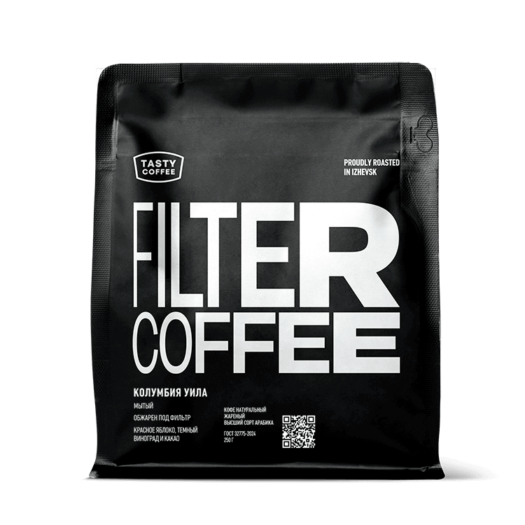 Упаковка кофе Колумбия Уила от Tasty Coffee